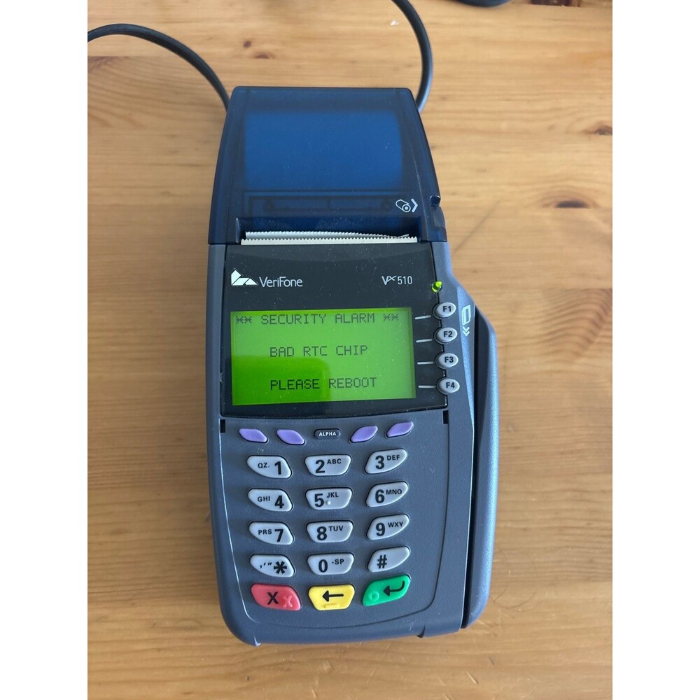 VeriFone VX510 Credit Card Terminal POS System Parts Only Bad RTC Chip